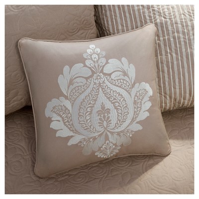 Gray Cotton Twin Reversible Floral Daybed Set