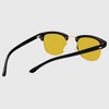 Anna-Kaci Men's Polarized Clubmaster Sunglasses - Metal & PC Frame Retro Style Shades - 3 of 4