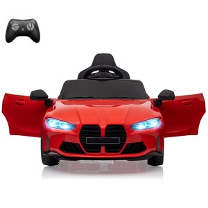 12V Electric Ride On Car, Sports Car for Kids, Electric Vehicle for 3+, Power Wheels for Boys Girls - 1 of 4