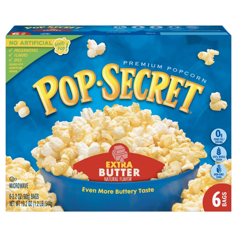 UPC 023896166803 product image for Pop Secret Extra Butter Microwave Popcorn - 6ct | upcitemdb.com