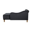CAVINAS Velvet Storage Bench, Modern Chaise Lounge with Pillow, Arms and Nailhead Trim for Living Room, Bedroom - 4 of 4