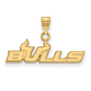Black Bow Jewelry 14k Yellow Gold South Florida Bulls NCAA Small Pendant - 1 of 3