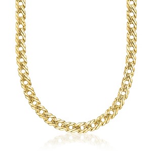 Ross-Simons 14kt Yellow Gold-Plated Curb-Link Necklace Size 18 - 1 of 3