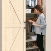 LOVMOR Sliding Barn Doors with Hardware Kit Included, Heavy Duty Barn Doors and Track Kit, Handle, Floor Guide, DIY Unfinished - 3 of 4