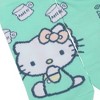 Hello Kitty Characters AOP Scalloped Cuffs Womens Ankle Socks 5 Pack - 4 of 4
