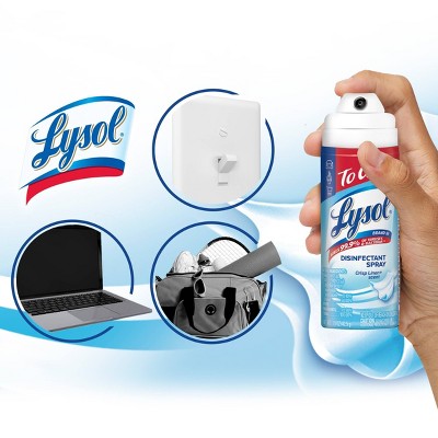 Lysol Crisp Linen Disinfectant Spray To Go - 1oz