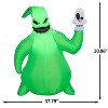 Gemmy Airblown Inflatable Oogie Boogie w/Skull Disney, 3.5 ft Tall, Multicolored - 3 of 4