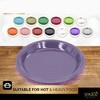 Disposable Plastic Plates, 10.4 Inches Plastic Dinner Plates, Strong and Sturdy Plates for Party, Holiday, Picnic, or Travel Party Plates, Pack of 50 - 4 of 4
