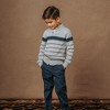 Hope & Henry Boys'  Long Sleeve Shawl Collar Sweater with Engineered Stripe, Kids - 2 of 4