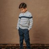 Hope & Henry Boys' Organic Long Sleeve Shawl Collar Sweater with Engineered Stripe, Kids - image 2 of 4