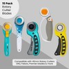 Tape Plus 45mm Rotary Cutter Blades - (15 Pack) Compatible with Fiskars, Olfa, Martelli Blades and More - Fabric Cutter Wheel - 3 of 4