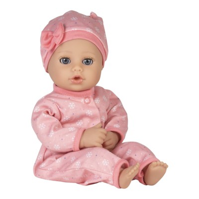 Adora Playtime Baby Doll Cozy Snowflake, 13 inch Soft Doll, Open/Close Eyes, Best Baby Girl Gift for Age 1+