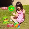 Joyfy Dinosaur Bubble Machine, Bubble Maker with 2 Bottles Bubble Solutions for Kids Toddlers Summer Outdoor Toys, Party Favor, Birthday Easter Gift - 2 of 4