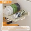 Pull Out Cabinet Organizer, Metal Slide Out Dish and Bowl Drying Rack, Fixed With Adhesive Nano Film, Cabinet Organizers for Kitchen Under Sink - 3 of 4