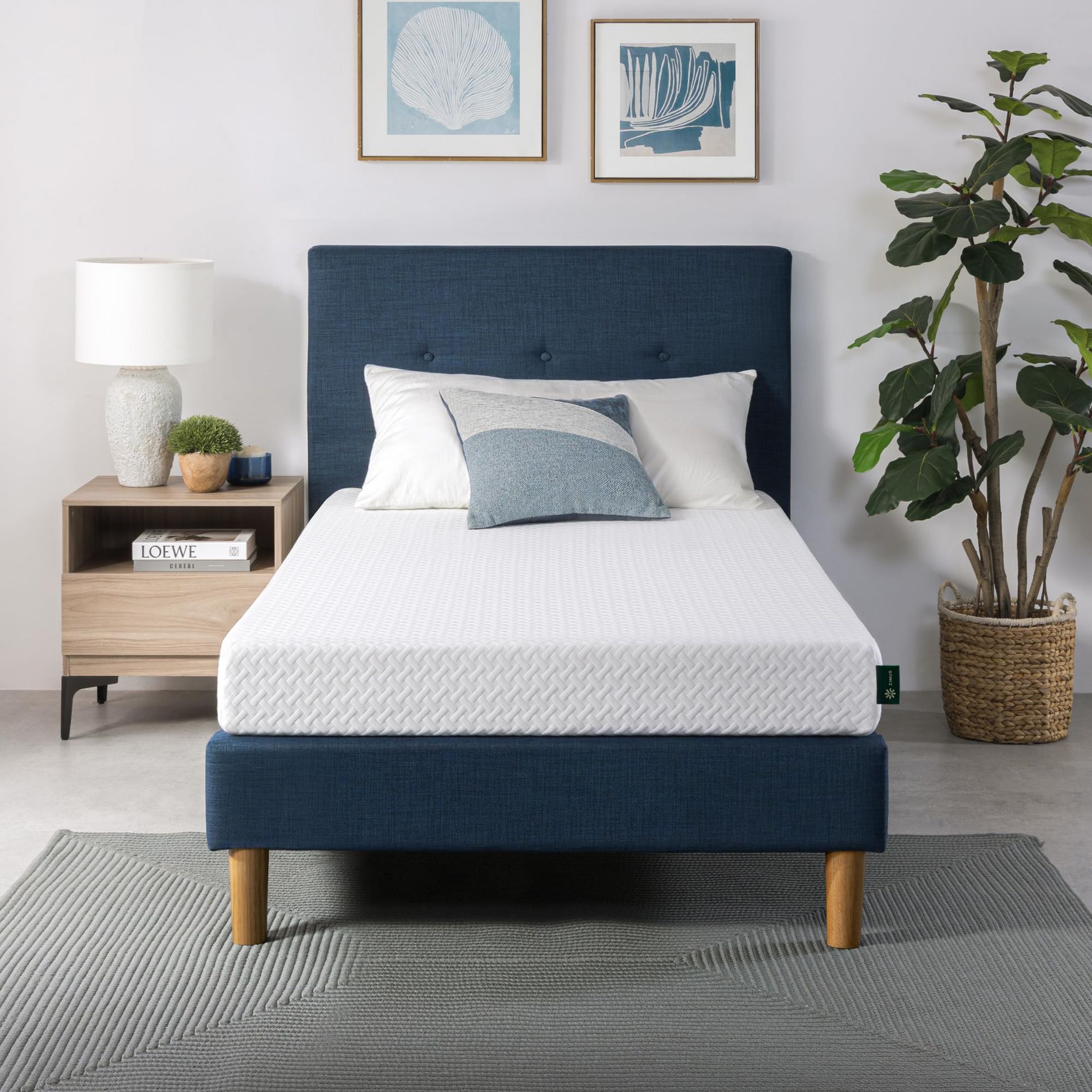 ZINUS 6" Twin Cooling Essential Memory Foam Mattress, Fiberglass-Free, Medium Feel, Breathable Cooling Layers, Certified Safe Materials