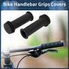 Unique Bargains Bike Handlebar Grips Covers 3.94" Black 1 Pair - 2 of 4