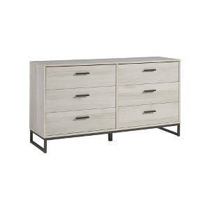 Signature Design by Ashley Socalle Six Drawer Dresser, Light