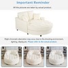 NicBex Oversized Chaise Lounge Sofa Couch with Tufted Seat & Detachable Pillows,Upholstered Sleeper Sofa for Living Room,Bedroom - 3 of 4