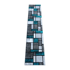 Emma and Oliver Rug with Geometric Mosaic Design with Natural Jute Backing - 1 of 4