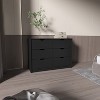 Okak 2-Tone Modern Dresser 42.1" W 6-Drawer Chest with Bottom Cabinets, Full Extension Rails for Smooth Access, Contemporary Bedroom Furniture - 3 of 4