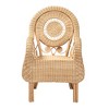 bali & pari Putri Modern Bohemian Natural Rattan Arm Chair - 3 of 4