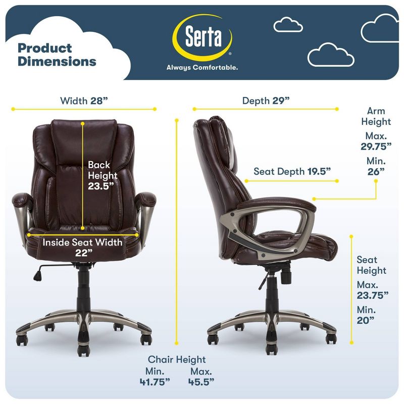 Works Executive Office Chair - Serta, 5 of 16