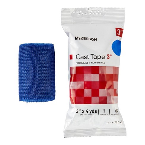 McKesson Cast Tape 3 Inch X 12 Foot Fiberglass Blue 115-3B, 10 Ct - image 1 of 3