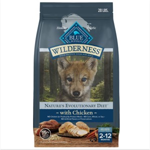 Blue Buffalo Wilderness Puppy Dry Dog Food with Chicken Flavor - 28lbs - 1 of 4