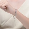 Guili Stylish White Gold Plated Adjustable Heart Bracelet with Sparkling Cubic Zirconia – Perfect for Kids and Teens - 3 of 3