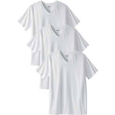 KingSize Men's Big & Tall Cotton V-Neck Undershirt 3-Pack