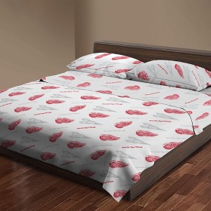 Sweet Home Collection NHL Detroit Red Wings Bed Sheet Sets - 1 of 4