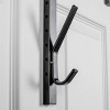 J&V TEXTILES Over The Door Hanger, 2 Organizer Rack, Adjustable Height Hooks for Coat, Hat, Scarf, Bag, Accessory - 4 of 4