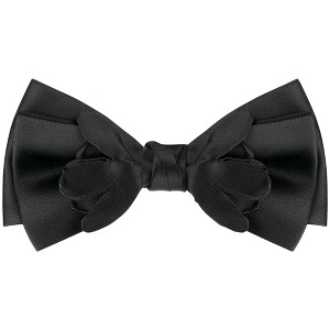 INSPIRE CHIC Men's Solid Color Pre-tied Adjustable Strap Bow Tie - 1 of 4
