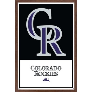 Trends International MLB Colorado Rockies - Logo 22 Framed Wall Poster Prints - 1 of 4