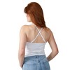 Sanrio Hello Kitty Character Face With Cosplay Bow Sleeveless Women's White Tube Tops - 4 of 4