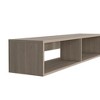 INFURNIC TV Stands and Consoles Large Modern Wall Mounted Shelf with Media Compartments for Living Room Bedroom, Light Gray, 65"*18"*3.6" - 2 of 4