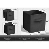 Sorbus 13 Inch Foldable Fabric Storage Cube Bin with Handles- for Organizing Home, Shelves, Nursery, Playroom, Closet and More - 4 of 4