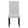 WestinTrends  Upholstered Linen Fabric Dining Chair (Set of 2) - 2 of 4