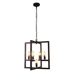 Chloe Lighting IRONCLAD Farmhouse 5 Light Oil Rubbed Bronze Ceiling Pendant 18" Wide - 1 of 4