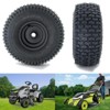 2 Pack 15x6.00-6 Lawn Mower Tire,Flat Free Tractor Turf Tires,15x6x6 Lawn Mover Tire And Wheel For Ridding Lawn Mower Garden Tractor - 3 of 4