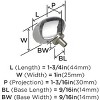 Amerock Glacio Oval Cabinet or Furniture Knob - 4 of 4