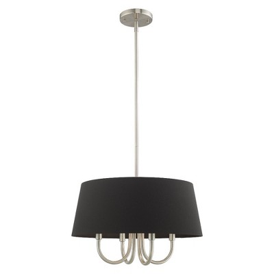 Livex Lighting Belclaire 4 - Light Chandelier in  Brushed Nickel