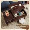GALAXHERO Lift Top Coffee Table for Living Room Small Coffee Table with Storage,Hidden Compartment and Adjustable Shelf Mid Century Modern - 3 of 4