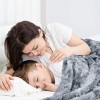 PiccoCasa Luxury Shaggy Faux Fur Fleece Soft Warm Reversible Tie-dye Blankets - 4 of 4