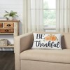 Annie Black Check Be Thankful Pumpkin Pillow 14x22 VHC Brands - 3 of 4