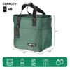 Unique Bargains Insulated Leakproof Thermal Zipper Portable Lunch Bag - 2 of 4