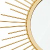 Aoibox 3 Pack Gold Sunburst Wall Mirrors Set, Decorative Hanging Metal Art for Living Room, Bedroom, Entryway, Bathroom, Home D¨¦cor - 2 of 4