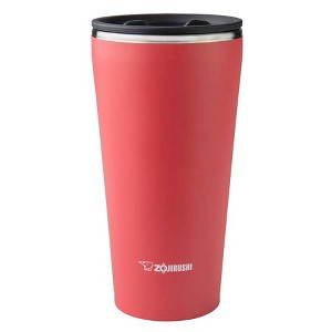 Zojirushi 15oz Stainless Steel Tumbler Coral Pink: BPA-Free, Double-Wall, Hand Wash, Hot/Cold, 5-Year Warranty - 1 of 4