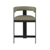 Meridian Furniture,Romeo Olive Green Vegan Leather Counter Stool, Set of 2 - 4 of 4