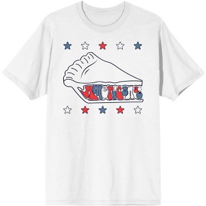 Americana As American As Apple Pie Men's White T-shirt - 1 of 3